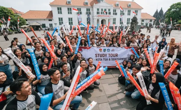 Balon Tepuk Cirebon membuat acara study tour menjadi lebih ramai dan seru.