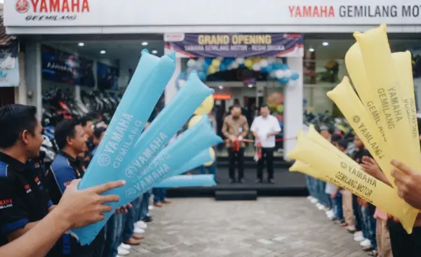 Balon Tepuk Karimun digunakan pada saat acara peresmian shorum motor.