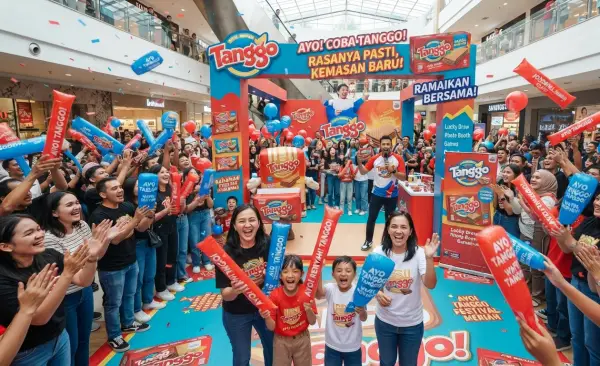 Balon Tepuk Kuningan menambah daya tarik produk pada kegiatan promosi produk.