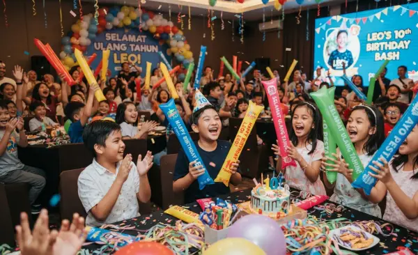 Balon Tepuk Lebak digunakan pada saat acara ulang tahun.