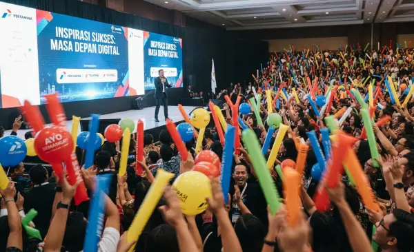 Balon Tepuk Lhokseumawe ikut serta memeriahkan pada acara seminar.