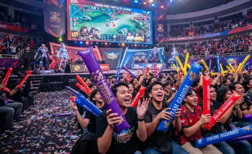 Balon Tepuk Lingga ikut serta memeriahkan event turnamen game.