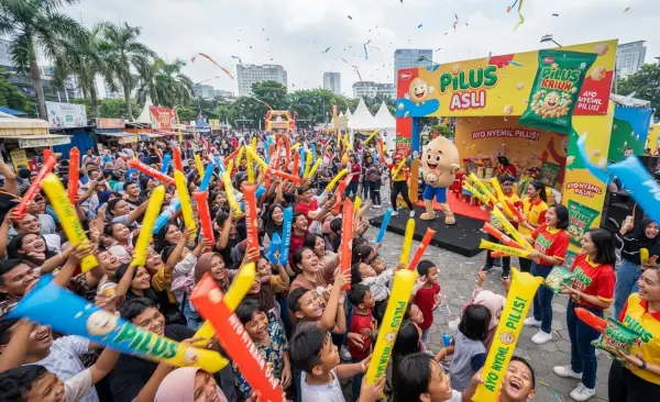 Balon Tepuk Pesawaran untuk menjadi daya tarik produk pada kegiatan promosi.