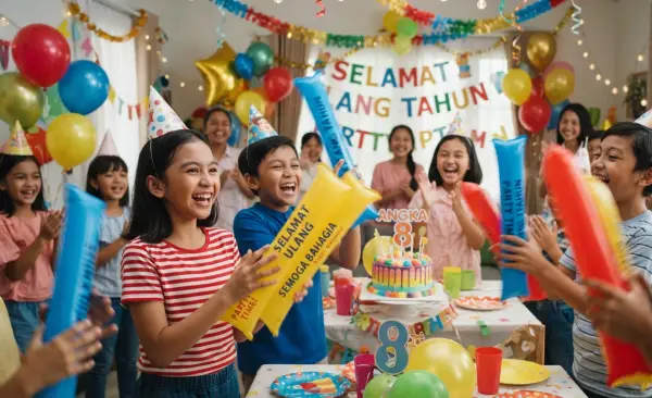 Balon Tepuk Siak digunakan pada saat acara perayaan ulang tahun.