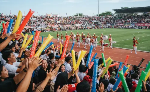 Balon Tepuk Banjar digunakan pada saat event lomba drumband.