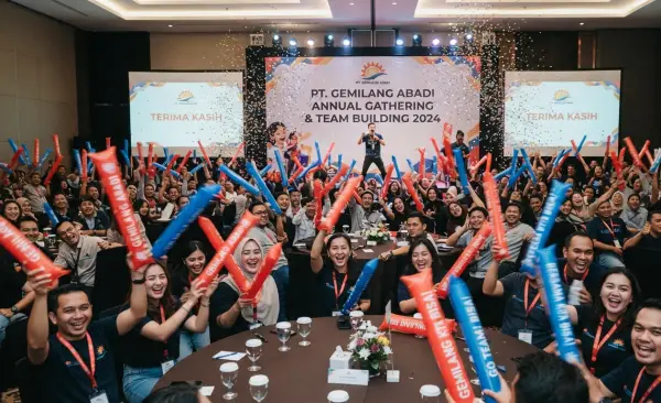 Balon Tepuk Barru digunakan pada acara gathering perusahaan