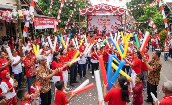 Balon Tepuk Gowa ikut serta memeriahkan acara lomba 17 agustusan