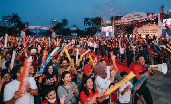 Balon Tepuk Jeneponto digunakan pada saat acara penyambutan atlet olahraga