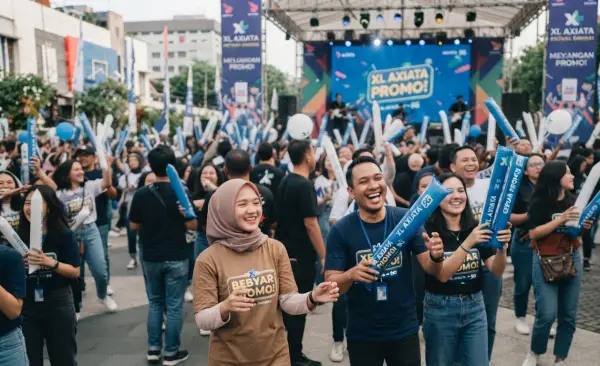 Balon Tepuk Jeneponto menambah suasana yang lebih meriah saat kegiatan promosi