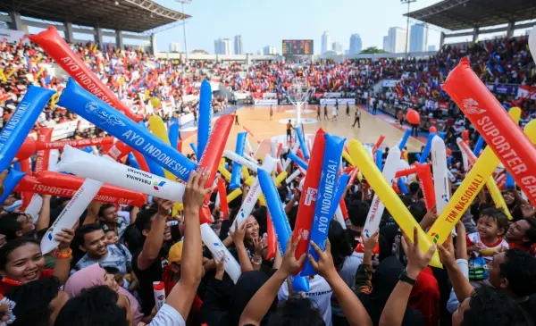 Balon Tepuk Mamasa digunakan pada saat event turnamen olahraga