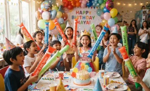 Balon Tepuk Tapin ikut serta memeriahkan acara ulang tahun.