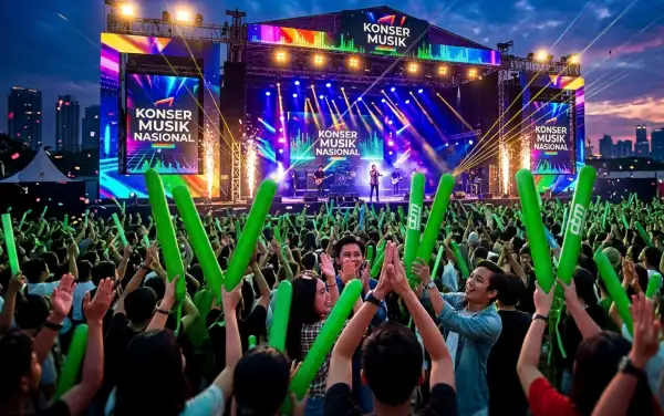 balon tepuk bulungan digunakan saat acara konser musik