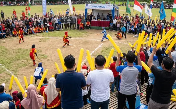 balon tepuk donggala digunakan pada sebuah perlombaan bola kasti