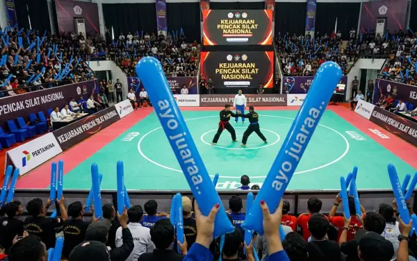 Balon Tepuk Katingan digunakan saat kejuaraan pencak silat nasional