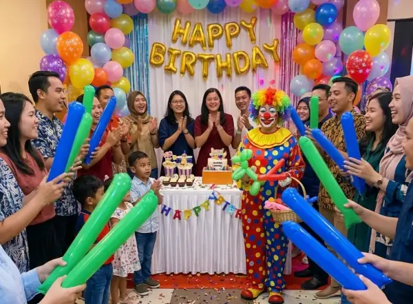 penggunaan balon tepuk kepuluan talaud pada pesta ulang tahun