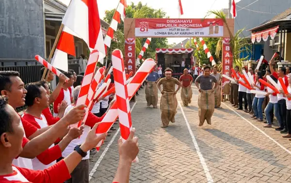 balon tepuk mahakam ulu digunakan untuk memeriahkan acara lomba 17 agustus