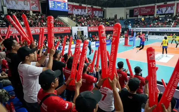 balon tepuk nunukan digunakan untuk menonton pertandingan voly