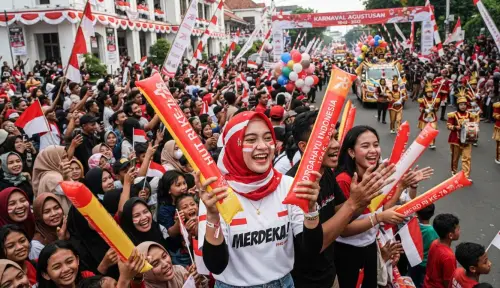 balon tepuk pamekasan di event karnaval tingkat kota