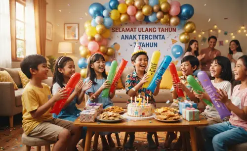 Balon Tepuk Sidenreng Rappang menambah kemeriahan pada acara ulang tahun