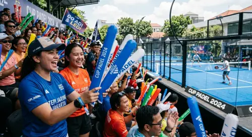 balon tepuk sumenep pada acara turnamen padel