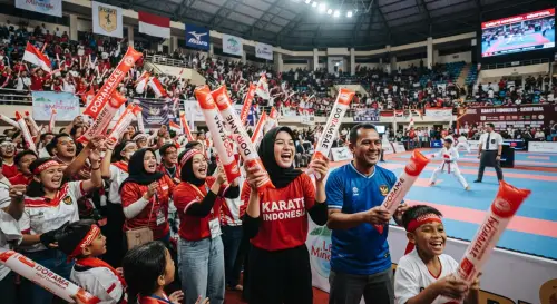 balon tepuk ungaran memeriahkan event tournament karate