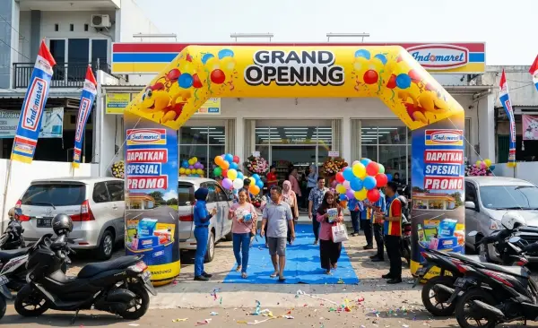 Balon Gate Bengkulu digunakan pada saat kegiatan grand opening.