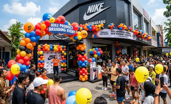 Balon Sablon Balikpapan sebagai media branding yang efektif.