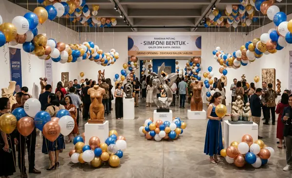 Balon Sablon Banda Aceh digunakan pada saat event pameran.
