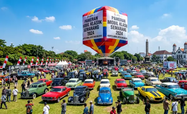 Balon Udara Banda Aceh menjadi penanda evet pameran mobil klasik.