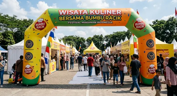 balon gate jambi saat event kuliner nusantara
