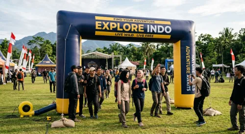 balon gate padang tersedia dengan blower