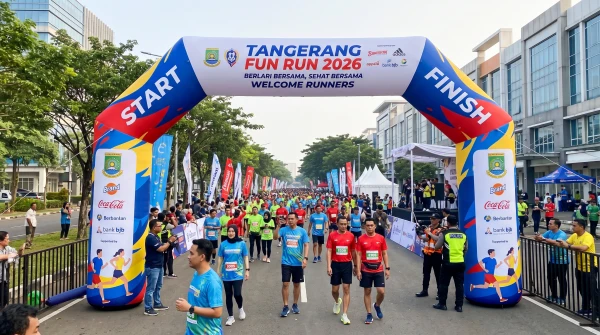 balon promosi tangerang - balon gate start finish