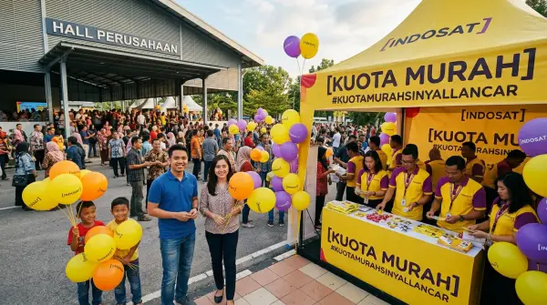 balon sablon pekanbaru dipesan untuk sponsor di gathering perusahaan