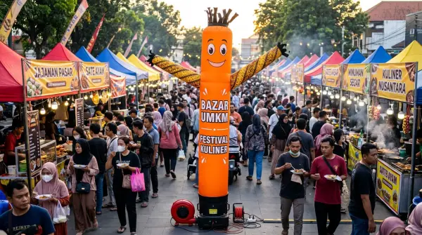 balon sky dancer bekasi untuk memeriahkan acara wisata kuliner