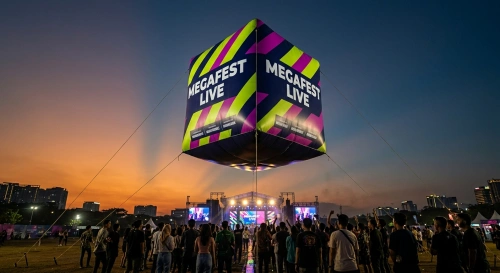 balon udara karawang di event musik