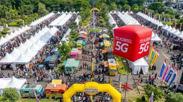 balon udara medan saat digunakan pada event festival