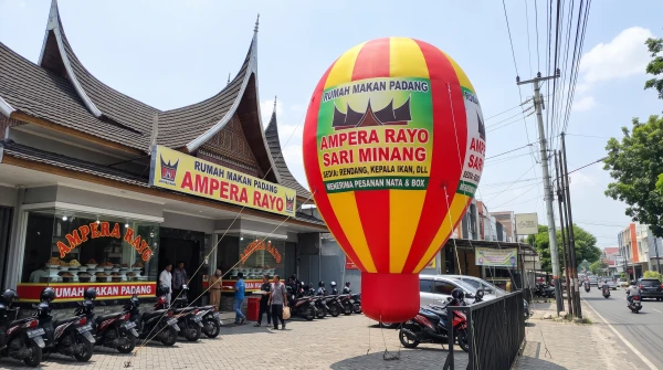balon udara promosi padang